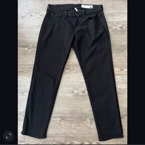 rag bone Dre Slim Boyfriend Jeans Womens 26 Black Low Rise Ankle Length